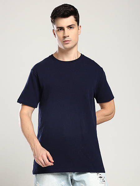 Men’s Navy Blue T-Shirt – Classic Comfort, Canadian Style (Regular)