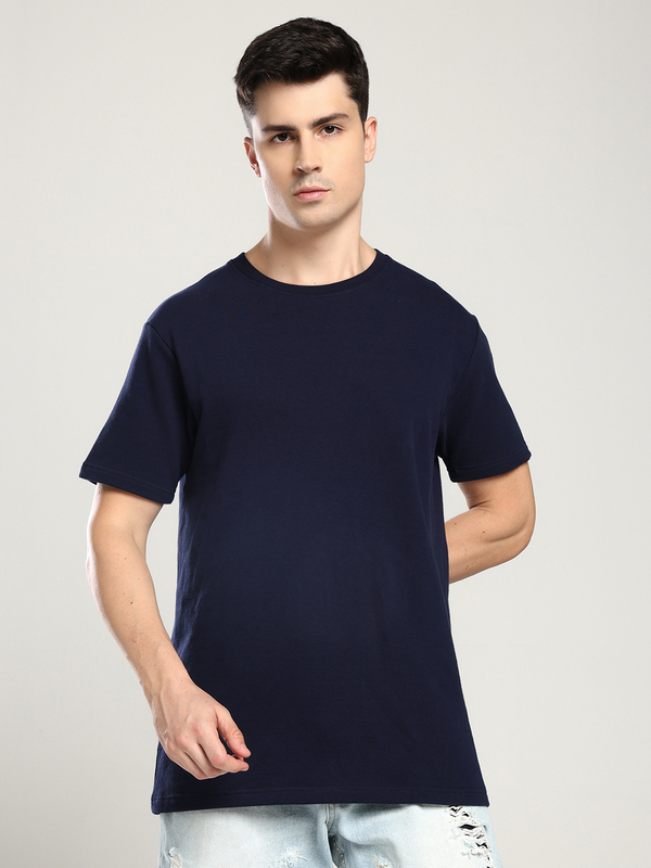 Men’s Navy Blue T-Shirt – Classic Comfort, Canadian Style
