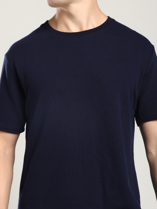 Men’s Navy Blue T-Shirt – Classic Comfort, Canadian Style