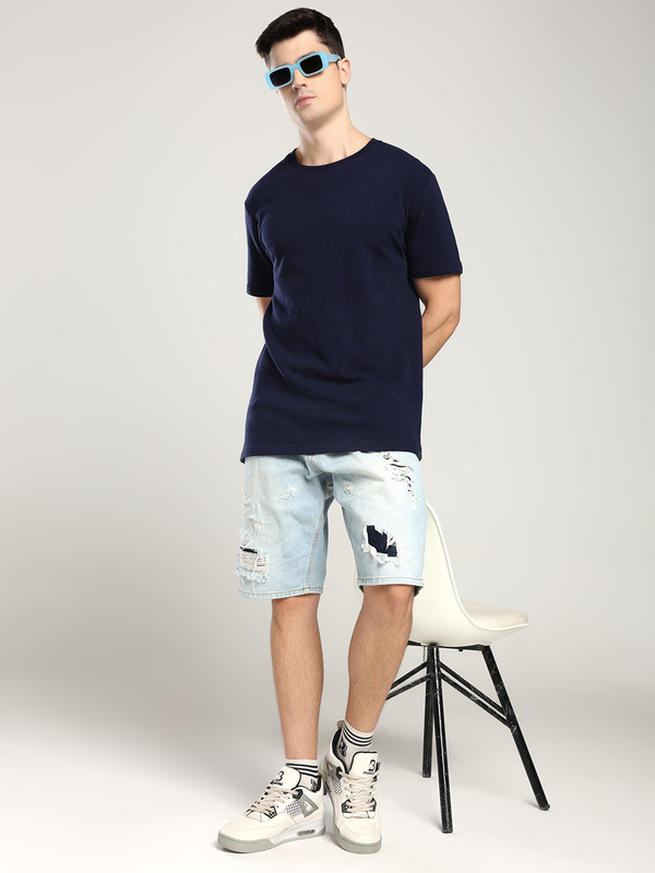 Men’s Navy Blue T-Shirt – Classic Comfort, Canadian Style (Regular)