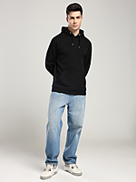 Men’s Classic Black Hoodie – Timeless Comfort for Canadian Living (Relaxed)