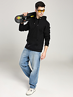 Men’s Classic Black Hoodie – Timeless Comfort for Canadian Living (Regular)