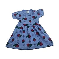 2 Years baby girl's short-sleeve strawberry print dress. 2 Years baby girl's short-sleeve strawberry print dress.