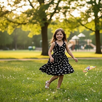 Sleeveless Polka Dot A-Line Dress ( XL size 12-14 years) Sleeveless Polka Dot A-Line Dress ( XL size 12-14 years)