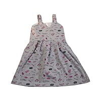 Sleeveless Graphic Typography A-Line Dress Sleeveless Graphic Typography A-Line Dress