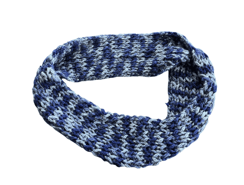 Crochet Scarf Blue