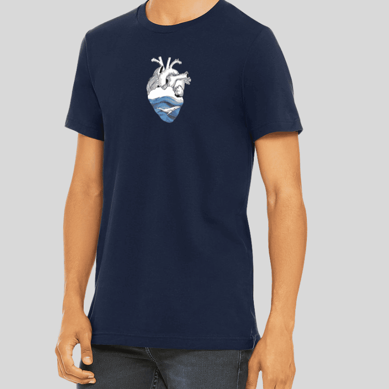 Anatomical Heart Ocean T-Shirt – Unisex