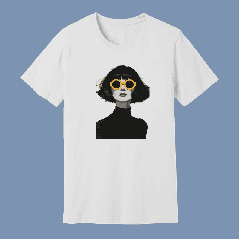Volgania Unisex Graphic Print T‑Shirt – Modern Artistic Silhouette Design
