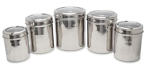 Stainless containers with see through lid