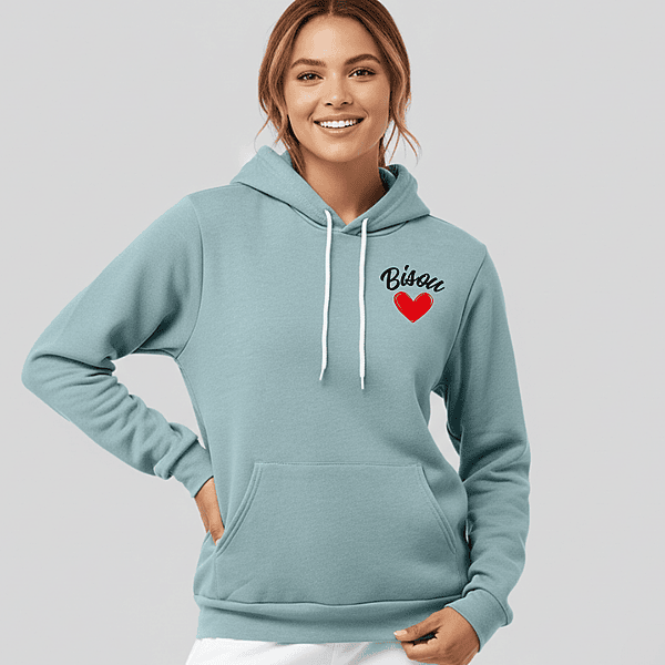 Bisou Heart Hoodie – Cozy Printed Pullover