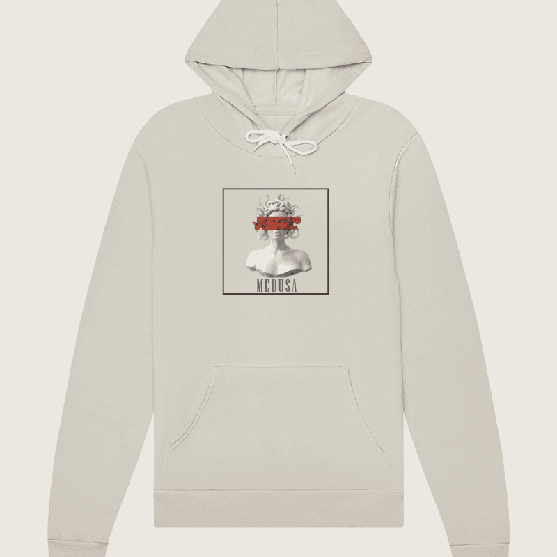 Medusa Art Hoodie – Modern Mythology Graphic Pullover