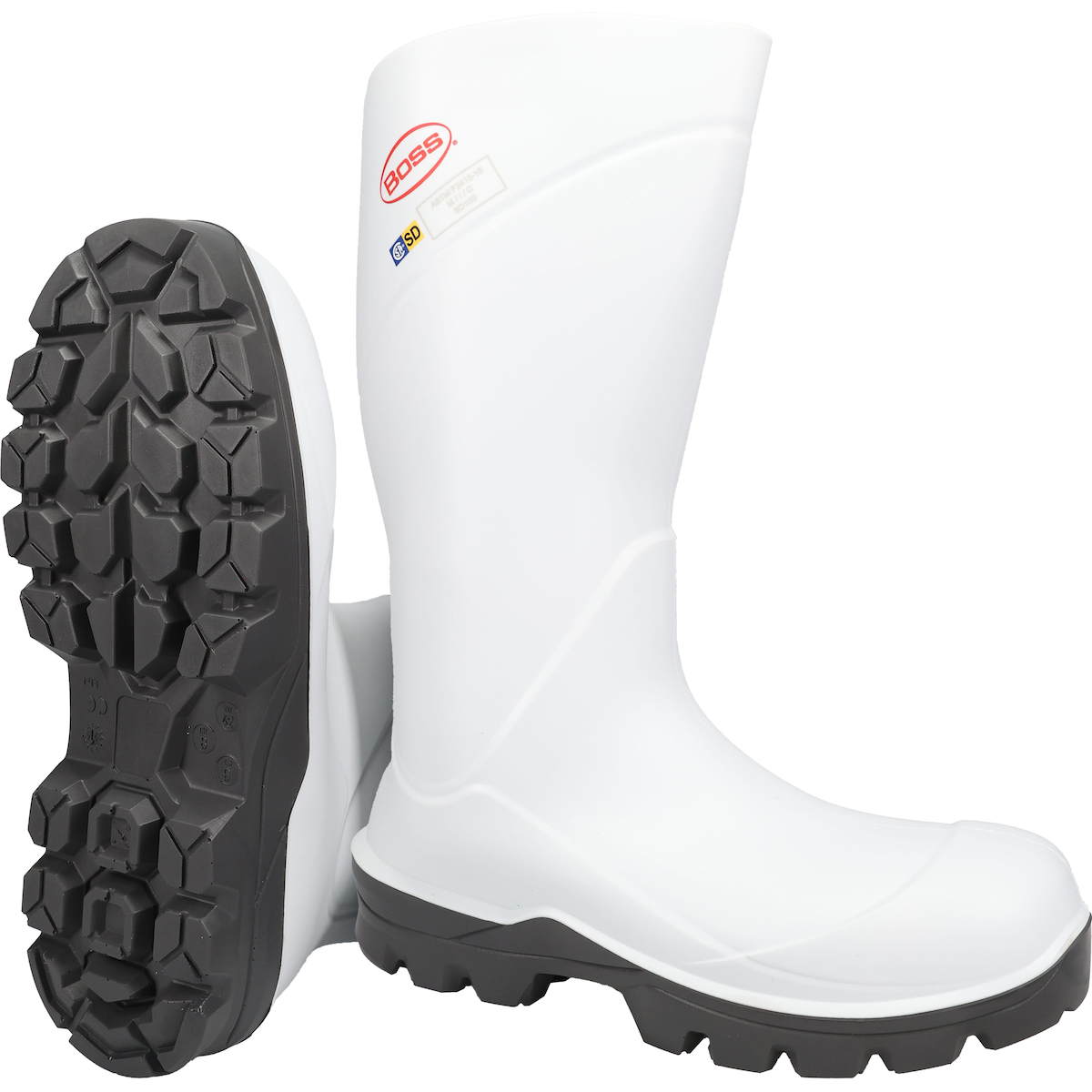 Boss Food Processing Polyurethane Steel Toe Boot White M12/W13.5 - 383-920-FP1-12