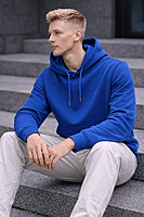 Men’s Diode Blue Hoodie – Vibrant. Minimal. Canadian. (Relaxed)