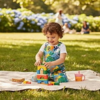 Dungaree Romper (Kids' Abstract Jungle Print) 4-5 Years