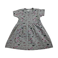Baby Girl's Short-Sleeve Graphic Print Dress Baby Girl's Short-Sleeve Graphic Print Dress
