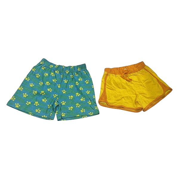 Shorts 2 pcs 1 set (5-6 Years) yellow and Green