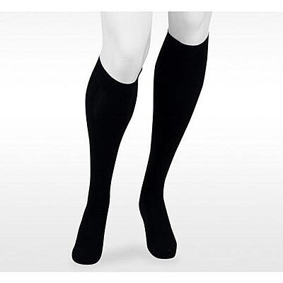 JUZ-3611ADFFSB10 II Juzo Move Black CCL1 20-30mmHg Knee Size II Reg Length Full Foot with Silicone Band Latex-Free