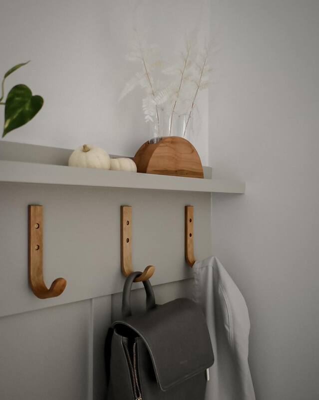 Crochets muraux Noir & Bois