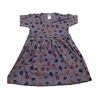 Baby Girl's Short-Sleeve Balloon Print Dress Baby Girl's Short-Sleeve Balloon Print Dress