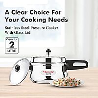 Butterfly Cute Ss Induction Compatible Outer Lid Stainless Steel Pressure Cooker With Glass Lid 2 liter Butterfly Cute Ss Induction Compatible Outer Lid Stainless Steel Pressure Cooker With Glass Lid 2 liter