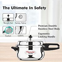 Butterfly Cute Ss Induction Compatible Outer Lid Stainless Steel Pressure Cooker With Glass Lid 2 liter Butterfly Cute Ss Induction Compatible Outer Lid Stainless Steel Pressure Cooker With Glass Lid 2 liter