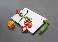 4B Four Brothers Royal Cutting/Chopping Board with Knife (Dual Blade) Premium Stainless Steel