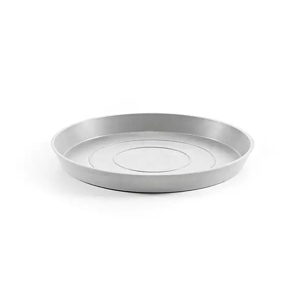 Saucer Round 40 White Grey