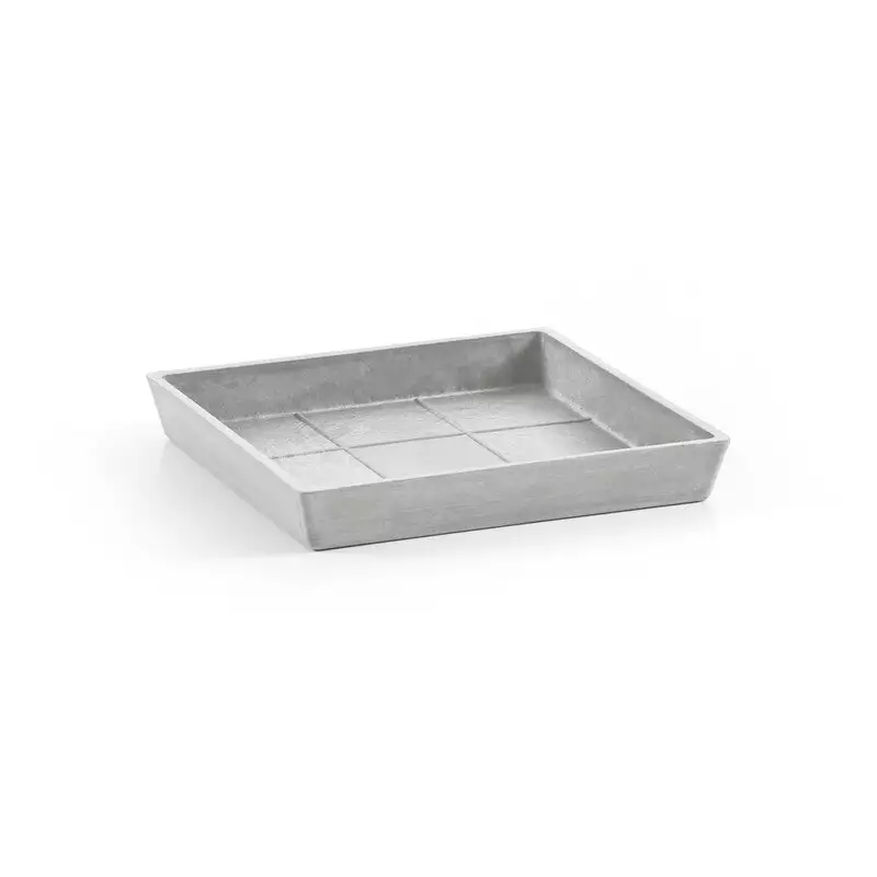Saucer Square 40 White Grey