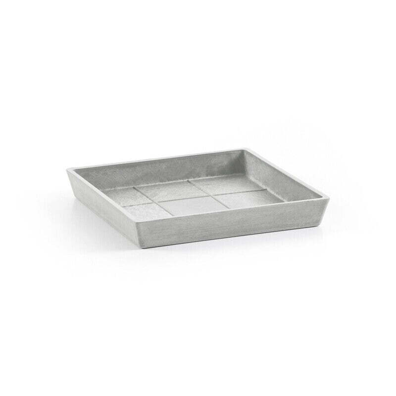 Saucer Square 50 White Grey