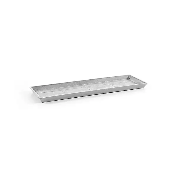 Saucer Rectangular 65 White Grey