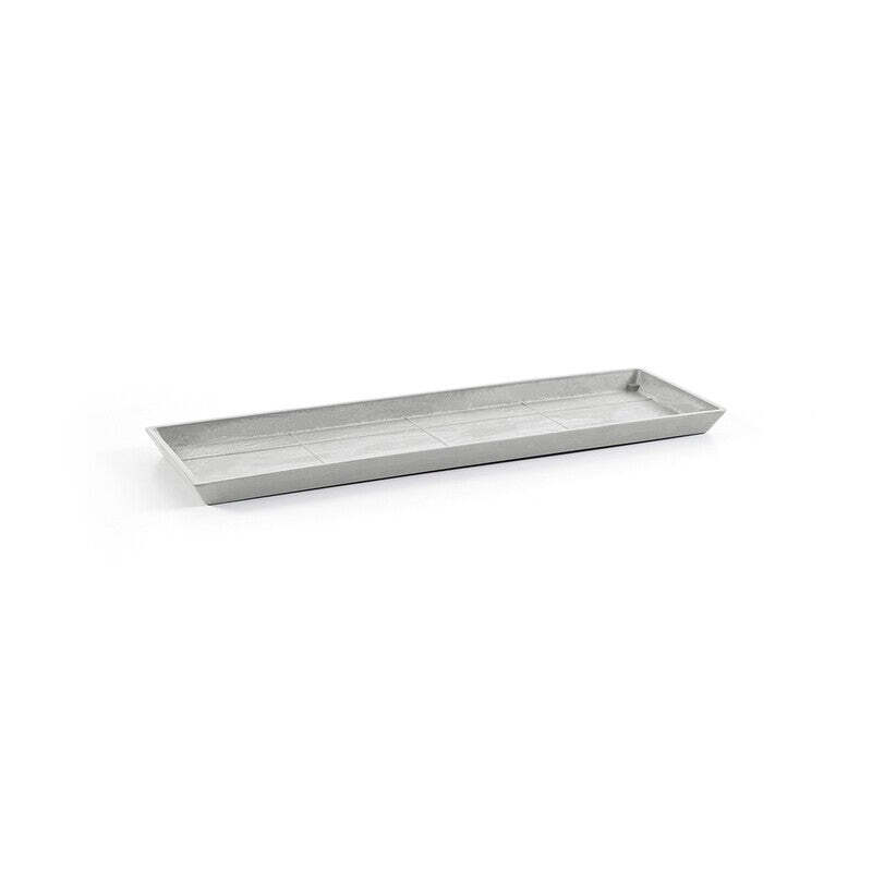 Saucer Rectangular 65 White Grey