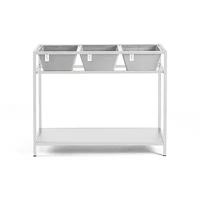 Berlin Grow Table White Grey