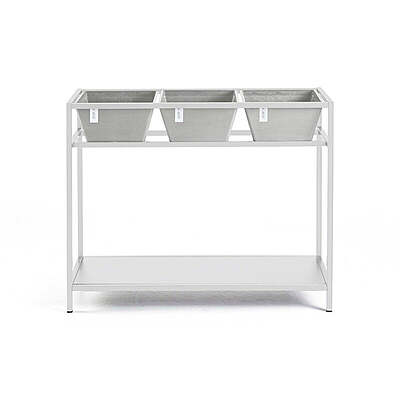 Berlin Grow Table White Grey