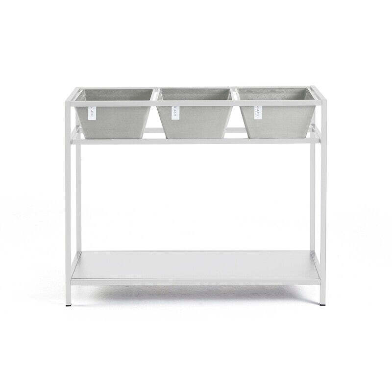 Berlin Grow Table White Grey