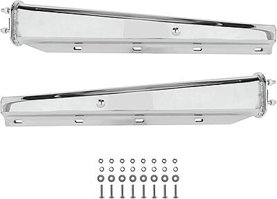 Mud Flap Hanger Angled Set Chrome (27") 2 1/2'