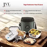 Square Leak Proof Lunch Box (Two Tier) Square Leak Proof Lunch Box (Two Tier)