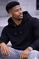 Men’s Plain Black Hoodie – Minimal. Versatile. Canadian. (Regular)