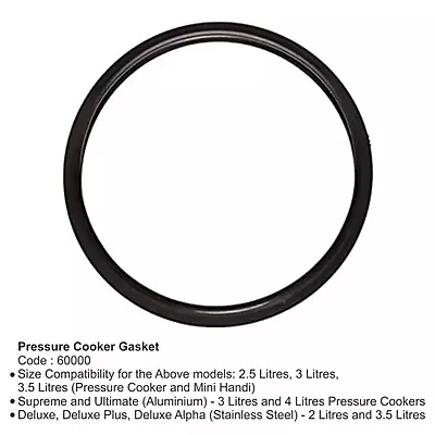 Prestige Mini Pressure Cooker Gasket - PR60000 Black 1 Pc