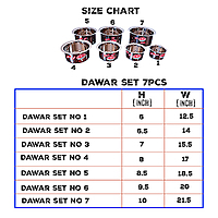 Dawar set 7pcs