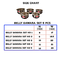 Belly dawara set 5 pcs