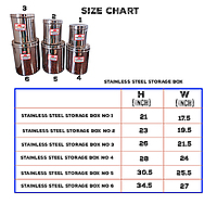 Stainless steel storage box
