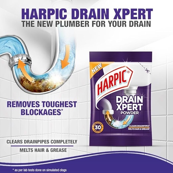 Harpic DrainXpert Drain Cleaning Powder - 50g
