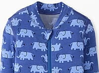 Long-Sleeve Footless Zip Elephant print Jumpsuit(18-24 Month/80cm) Long-Sleeve Footless Zip Elephant print Jumpsuit(18-24 Month/80cm)