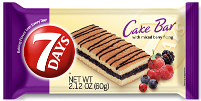 7 Days Cake Bars With Mixed Berry Filling 8 x 60 g 7 Days Cake Bars With Mixed Berry Filling 8 x 60 g