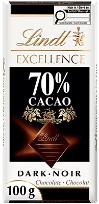Lindt Excellence 70% Cacao Dark Chocolate Bar 15 x 100 g Lindt Excellence 70% Cacao Dark Chocolate Bar 15 x 100 g