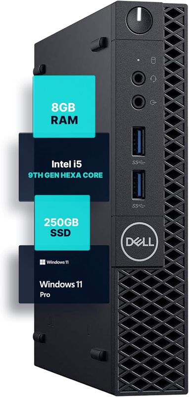 Dell Optiplex 3070 Tiny PC corei5-9500 16GB 256GB Win11Pro (90-Days Warranty)