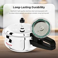 Butterfly Curve Stainless Steel Pressure Cooker, 2 Litre, Silver