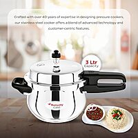 Butterfly Curve Stainless Steel Outer Lid Pressure Cooker, 3 Litre