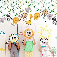 Party Propz Jungle Theme Decoration Swirls Hanging