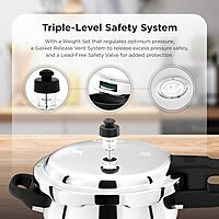 Butterfly Curve Stainless Steel Pressure Cooker, 2 Litre, Silver